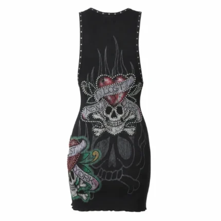 Lost Intricacy Black Ink & Bones Dress