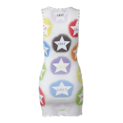Lost Intricacy Colorful Starfall Dress