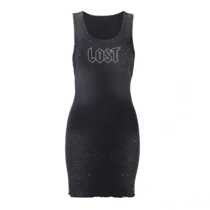 Lost Intricacy Grey Inverse Dress