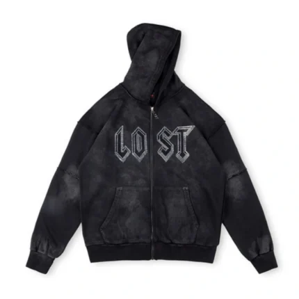 Lost Intricacy Staff Black Zip Up Hoodie