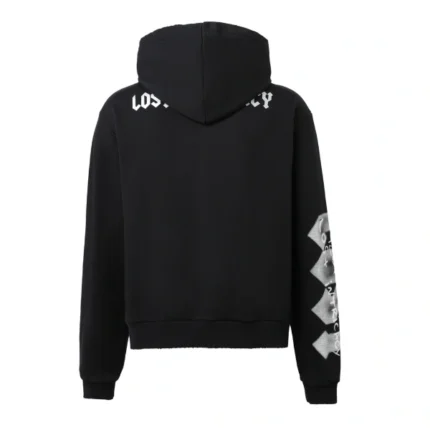 Lost intricacy Mens Black Zip Up